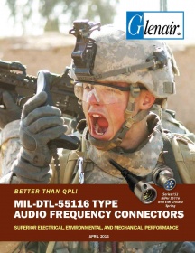 MIL-DTL55116 type audio connectors