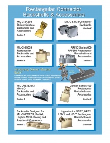 Rectangular connector backshells