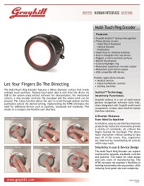 Multi-touch ring encoder