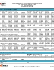 Main Catalog Hottech passive semiconductors