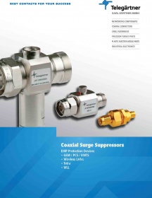 Coaxial surge suppressors